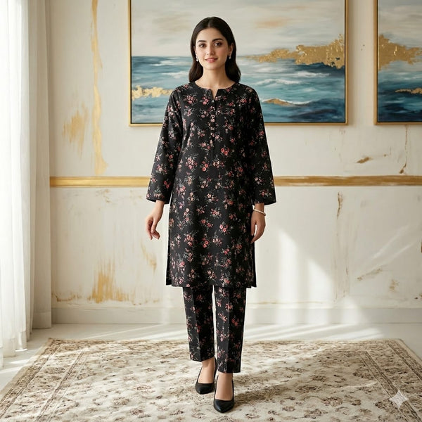 Digital Printed Poly Cotton Suit