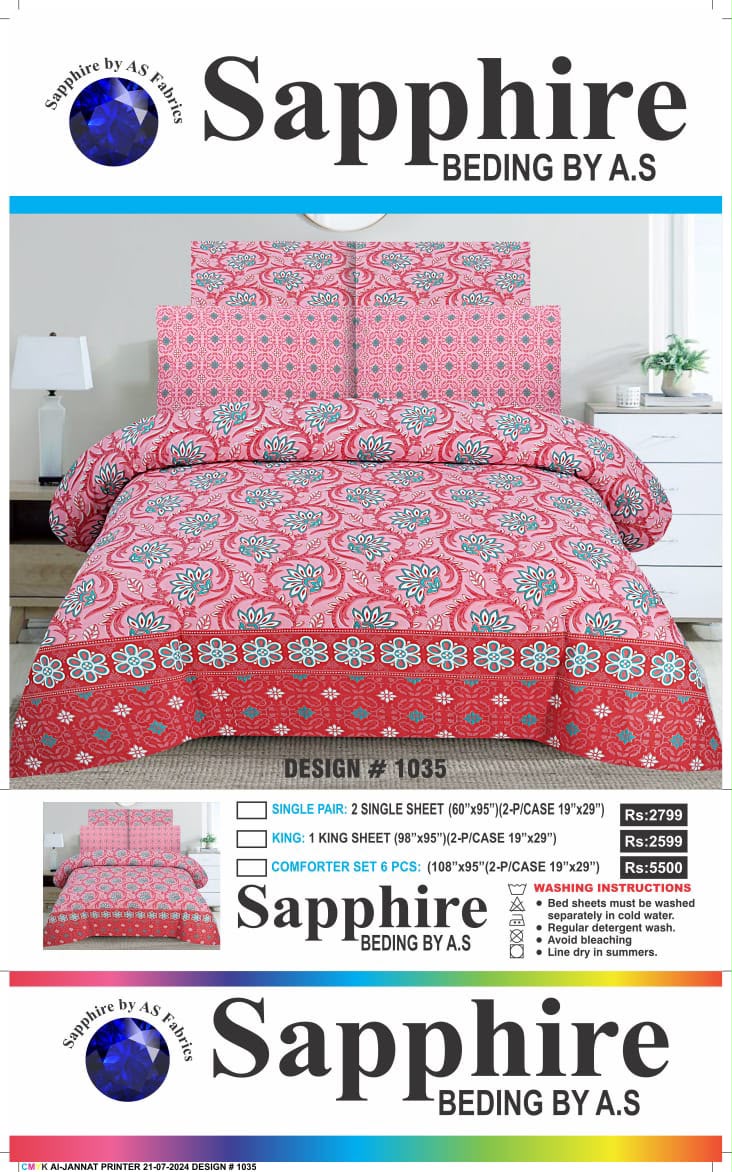 6 Piece comforter Sets 100% Pure Cotton
