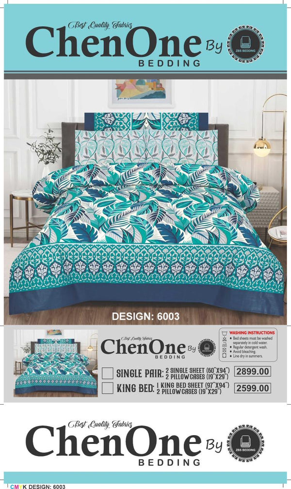 ChenOne Pure Cotton Bedsheet - Design 6003