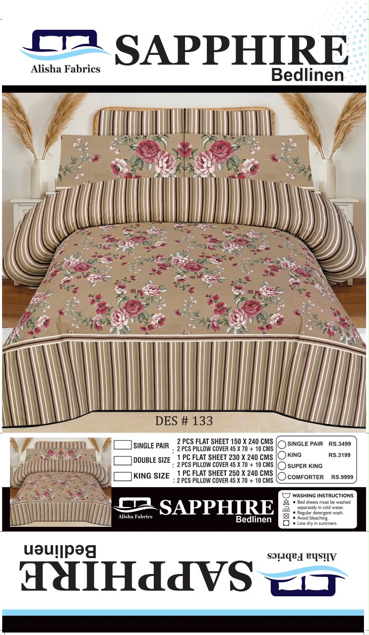 6 Piece comforter Sets 100% Pure Cotton