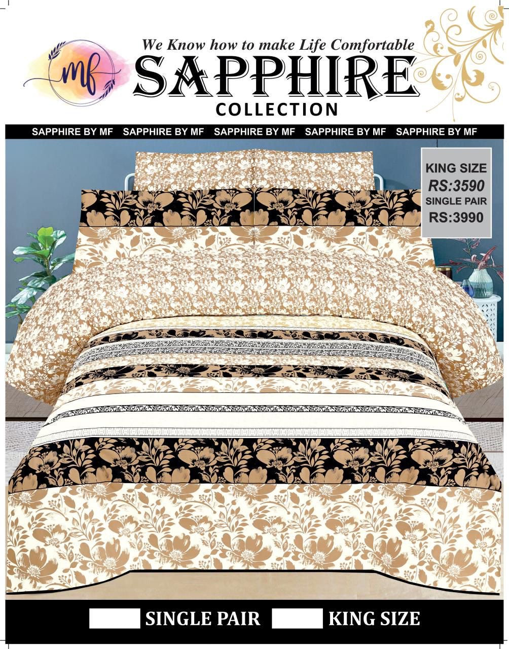 Sapphire Luxury Cotton Bedsheet