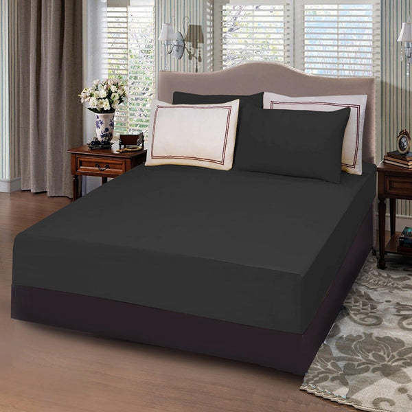 5 Pc's Baratta Stitched Fitted Sheet Set Grey
