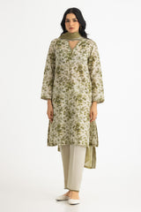 3PC Lawn Printed Suit With Denting Lawn Embroidered  Dupatta