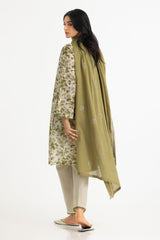3PC Lawn Printed Suit With Denting Lawn Embroidered  Dupatta