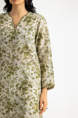 3PC Lawn Printed Suit With Denting Lawn Embroidered  Dupatta