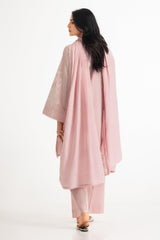 3PC Self Jacquard Embroidered Suit
