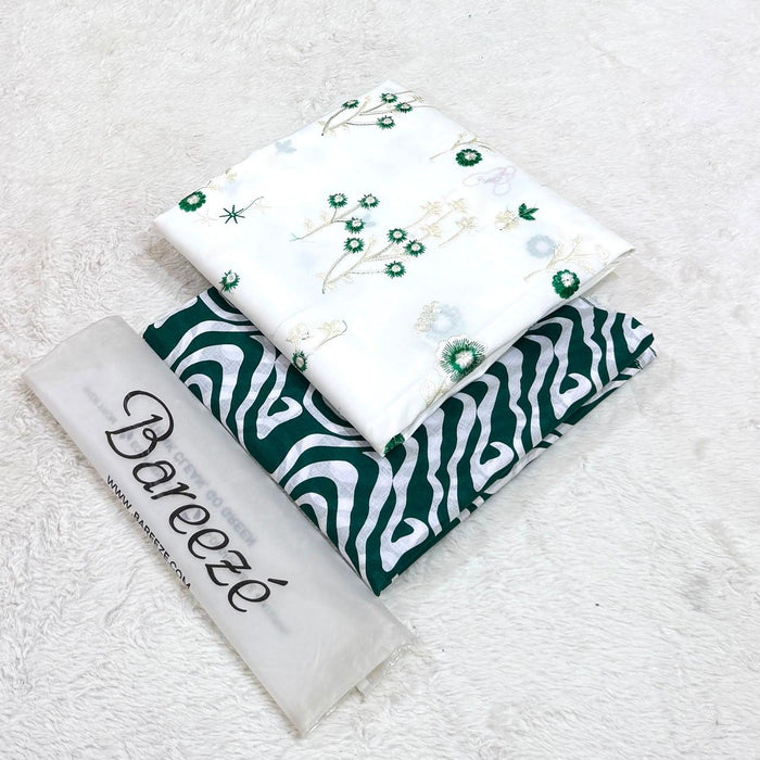 2-Piece Embroidered
