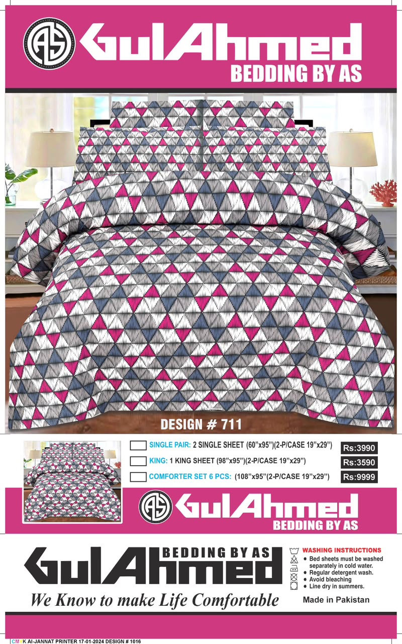 6 Piece comforter Sets 100% Pure Cotton