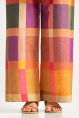 Cambric Embroidered Shirt And Printed Trouser
