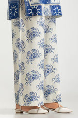 Cross Hatch Printed Co-Ord Set With Embroidered