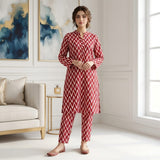Digital Printed Poly Cotton Suit