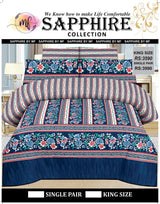 Sapphire Luxury Cotton Bedsheet