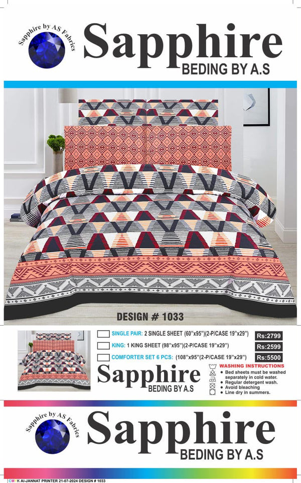 6 Piece comforter Sets 100% Pure Cotton