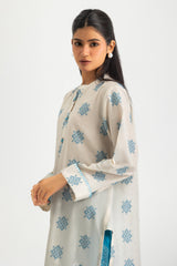 Jacquard Dyed Shirt And Printed Trouser