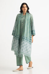 Lawn Printed Shirt And Dupatta