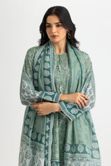 Lawn Printed Shirt And Dupatta