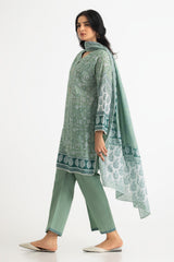 Lawn Printed Shirt And Dupatta