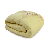 Luxury 6 Pcs Marina Embroidered Comforter Set Yellow