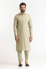 Lime Stone Unstitched Fabric Cotton