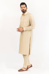 White Gold Unstitched Fabric Cotton-LF