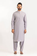White Gold Unstitched Fabric Cotton-LF