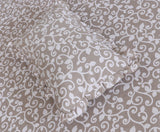 3 PCs Fitted Bed skirt with Pillow cover - 1145